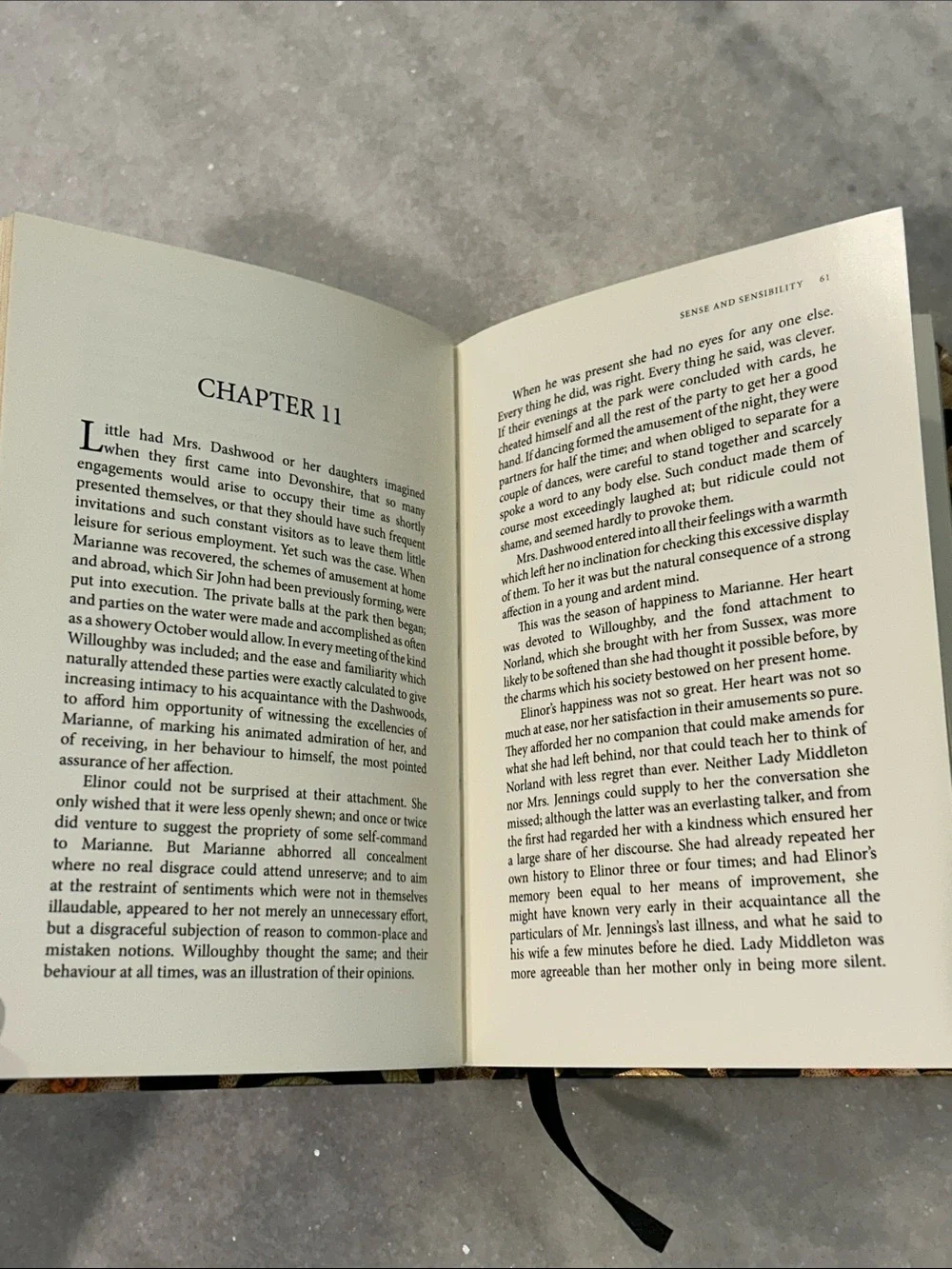 Sense and Sensibility by Jane Austen Chiltern Classic Hardcover Floral Embossed